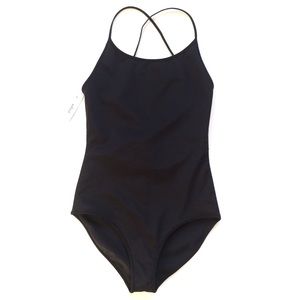 Aritzia Wilfred Bastia Bodysuit Black XS Tie Back